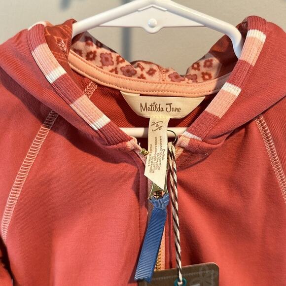 Matilda Jane size 4 Blair Zip Front Ruffle Hem Hoodie - Picture 3 of 14